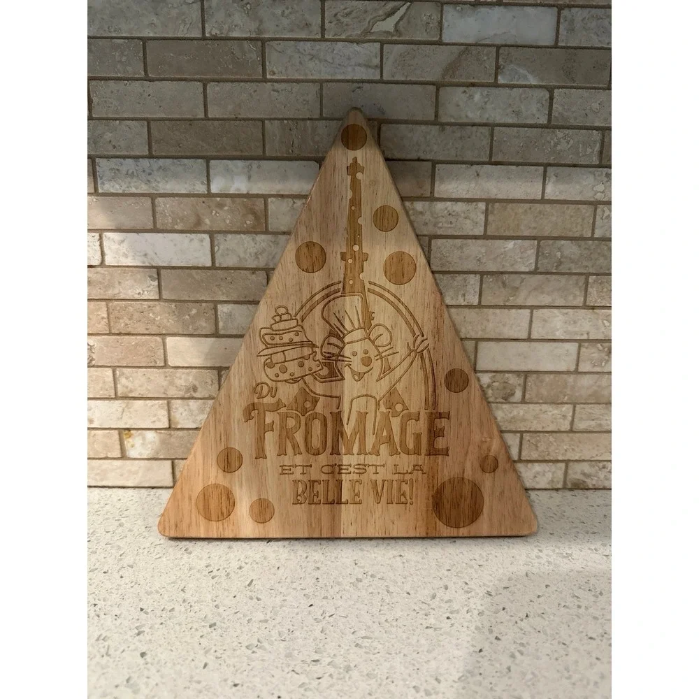Disney Parks Epcot France Paris Ratatouille Remy Wooden cheese cutting board new